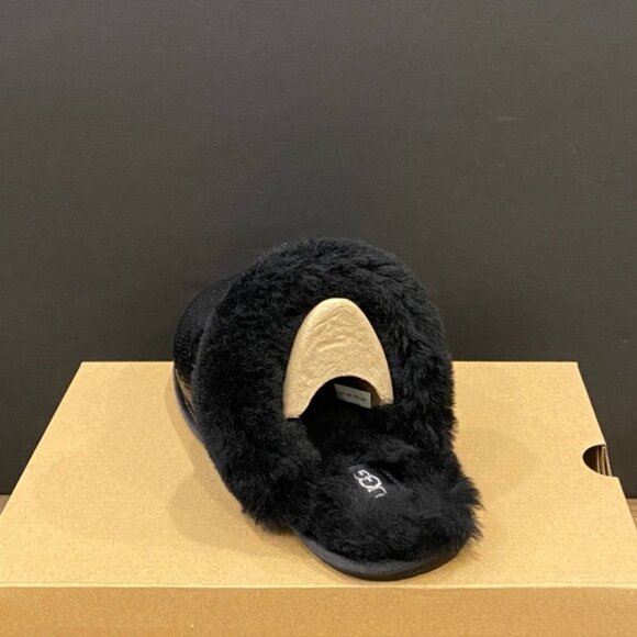 New UGG Women's Scuffette II Mirror Ball Black Slip On Slippers Shoes Flats - Picture 3 of 4